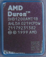 AMD Duron 1200 Die mit Beschdigung