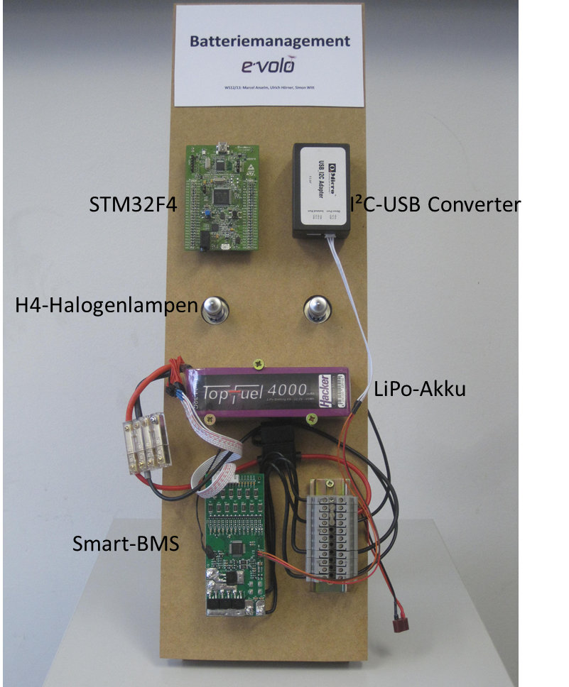 Versuchsaufbau Smart BMS