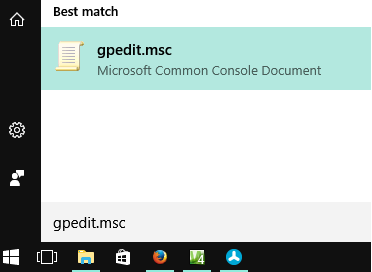Start GPedit.msc