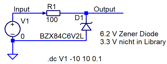 Abb. Schutzschaltung mit Zenerdiode